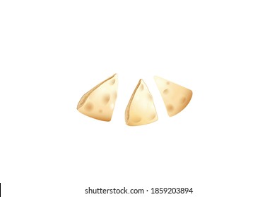 Popular Nimki Namkin of South-east Asia vector illustration isolated on white background