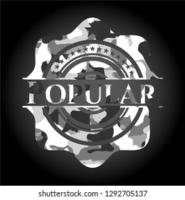 Popular on grey camo pattern