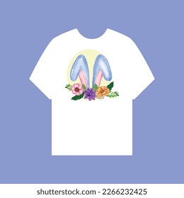 Popular rabbit ear templates design. very nice tshirt design for man and woman, kids