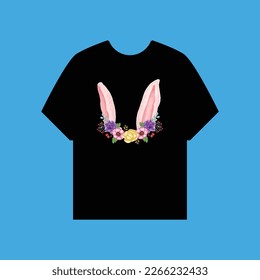 Popular rabbit ear templates design. very nice tshirt design for man and woman, kids