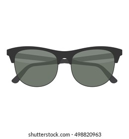 Popular retro glasses. Vector illustration