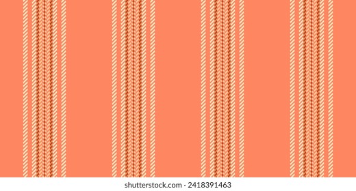 Popular seamless texture background, figure textile vector lines. Nice stripe vertical fabric pattern in red and light color.