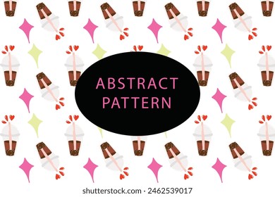 popular snack and chocolate pattern background