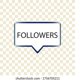 Popular Social Media Notification Symbols and Icons. Follow me icons  for social media. 