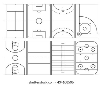 2,369 Soccer pitch outline Images, Stock Photos & Vectors | Shutterstock