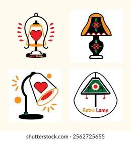 Popular styles of Love Lamp icons feature minimalist, vintage, geometric, and nature-inspired designs with warm light effects, elegant accents, and romantic charm.