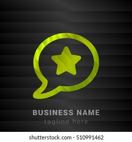 Popular Topic Lime Green and Black silk fashion premium icon / Logo