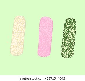 Popular traditional Korean Yugwa food for Chuseok harvest festival holidayYugwa, traditional Korean sweets. illustration