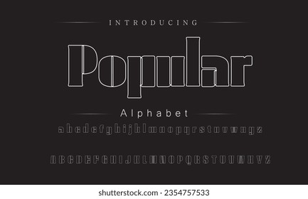 Popular Vintage Brush Script Modern Font. Retro Typeface. Vector Illustration.