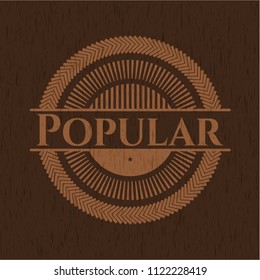 Popular vintage wood emblem