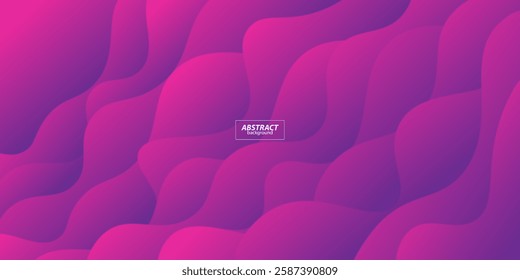 Popular wavy purple abstract background with shadow and wavy lines. Purple black gradient color on background. Vector Eps10