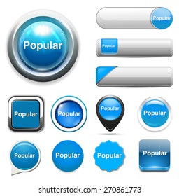 popular  word button