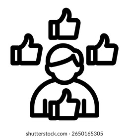 Elemento De Ícone De Popularidade Para Design