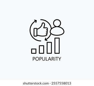 Popularity Vector, Icon Or Logo Sign Symbol Illustration