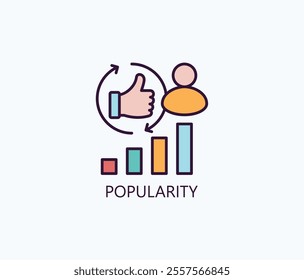 Popularity Vector, Icon Or Logo Sign Symbol Illustration