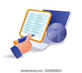 Populate the company data table online