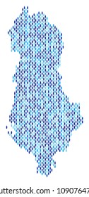 Population Albania map. Demography vector abstraction of Albania map constructed of person items. Abstract social representation of national community cartography.