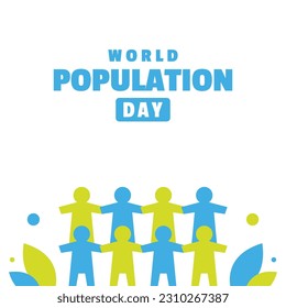 Population Day Flat Illustration event