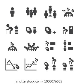 population and Elderly Society icon.