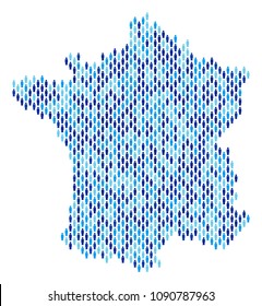 Population France Map Demography Vector Pattern Stock Vector (Royalty ...