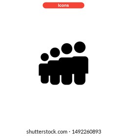 population icon isolated sign symbol vector illustration - high quality black style vector icons
