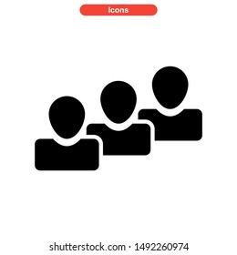 population icon isolated sign symbol vector illustration - high quality black style vector icons
