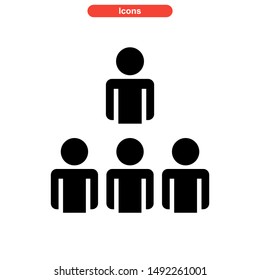 population icon isolated sign symbol vector illustration - high quality black style vector icons
