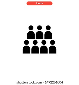 population icon isolated sign symbol vector illustration - high quality black style vector icons

