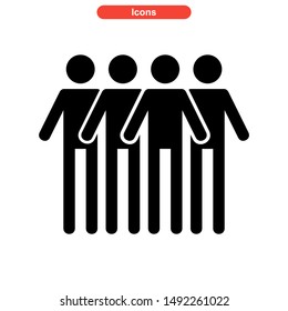 population icon isolated sign symbol vector illustration - high quality black style vector icons
