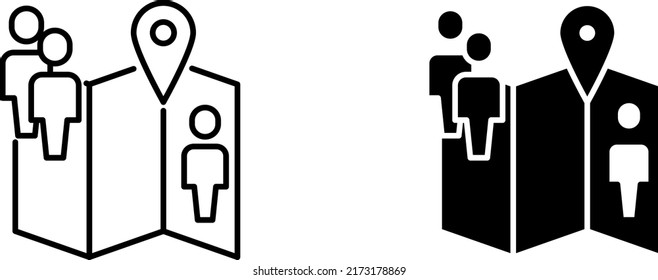 Population icon ,  vector illustration