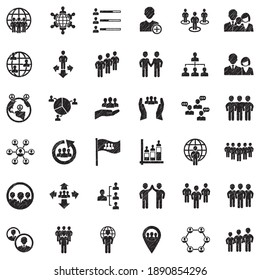 Population Icons. Black Scribble Design. Vector Illustration.