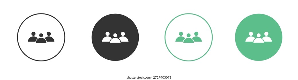 Conjunto de conceptos de iconos de población. Ilustraciones vectoriales de glifos