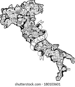 Population of Italy (vector eps10)
