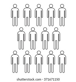 Population People Icon Illustration design
