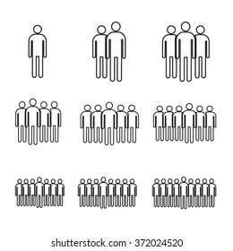 Population People Icon Illustration design
