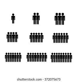 Population People Icon Illustration design 