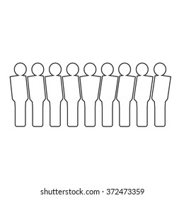 Population People Icon Illustration design