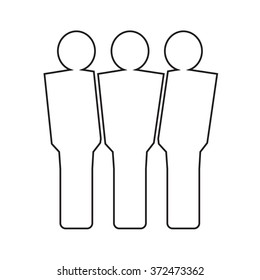 Population People Icon Illustration design