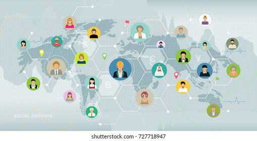 The population uses social networking connections for online business ideas and currency.