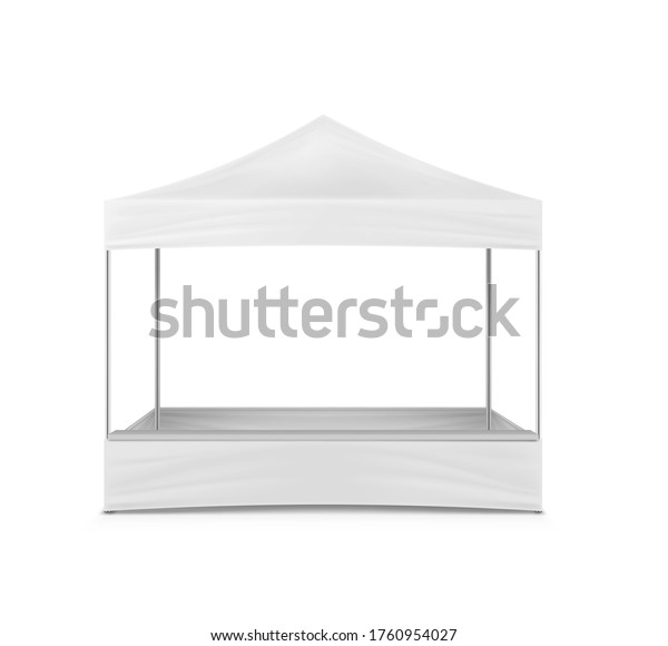 Download Popup Gazebo Realistic Mockup White Blank Stock Vector Royalty Free 1760954027