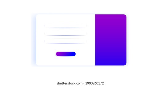 Pop-up window. User help online. Registration and login forms page. Modern Blank Template Vector Illustration.