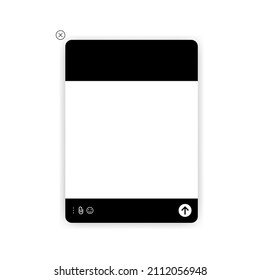 Pop-up window. User help online. Chat bot virtual assistant via messaging. Customer support. Modern blank template vector illustration. EPS 10