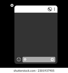 Pop-up window. User help online. Chat bot virtual assistant via messaging. Customer support. Modern blank template vector illustration.