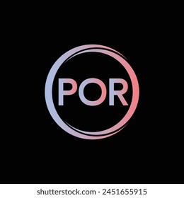 POR Letter Initial Logo Design Template Vector Illustration