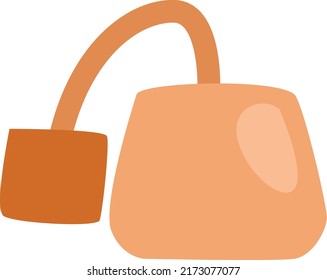 Porcelain cup, illustration, vector on a white background.