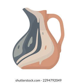 porcelain jug kitchenware icon isolated