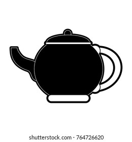 Porcelain kettle isolated