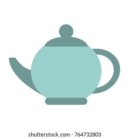 Porcelain kettle isolated
