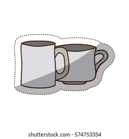 Porcelain mug cup icon vector illustration graphic design