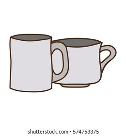Porcelain mug cup icon vector illustration graphic design